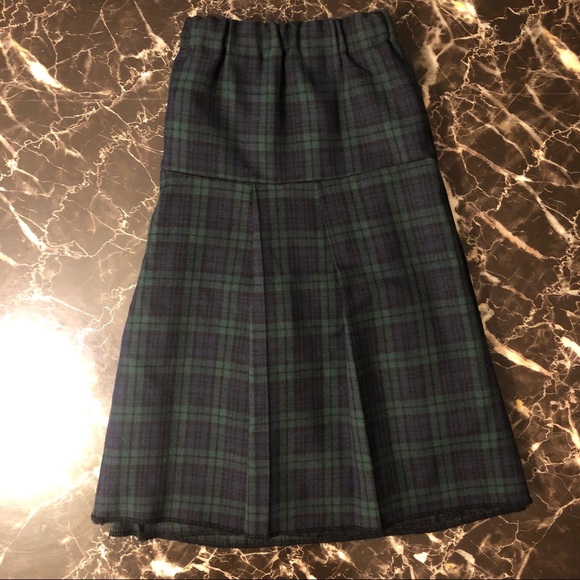 Vintage Schoolgirl Plaid Print High-Rise Skirt - Picture 6 of 9